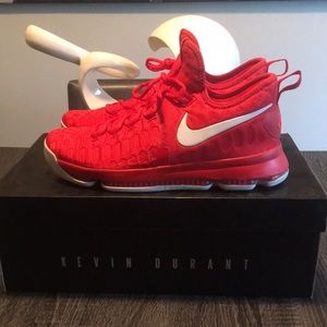 NIKE KD9 University Red-White